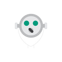 Modern minimalist magnifying glass icon for search and discovery