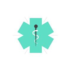 Clean medical symbol for healthcare and wellness applications
