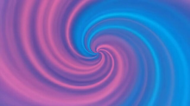 Abstract background with swirling blue and pink neon spiral lines. Psychedelic liquid glow effect for modern design footage.