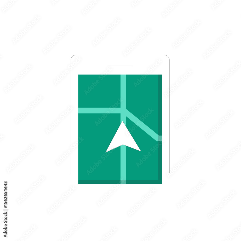 Poster modern minimalist navigation icons for user interface design and web applications