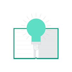 Modern icon representing smart learning and digital education concepts