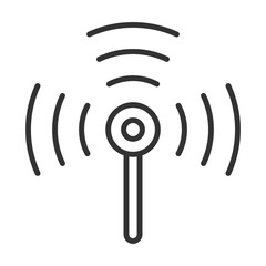 Radio Icon Outline Style. Vector Illustration Design