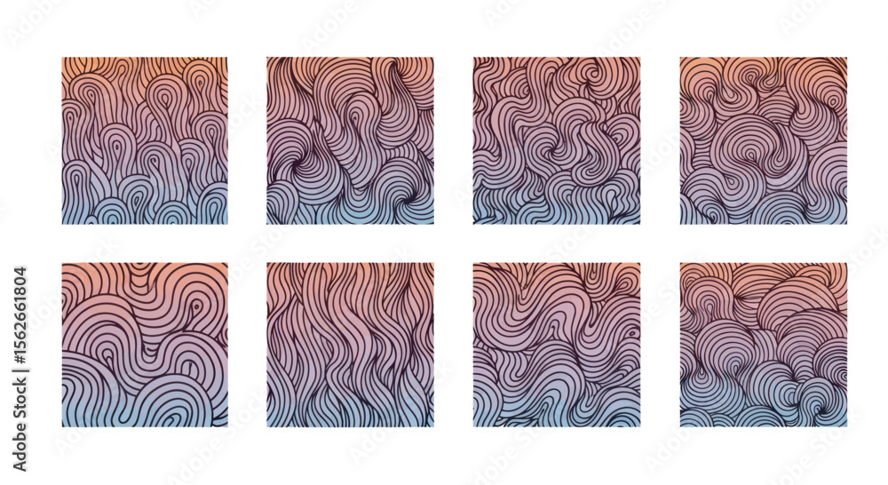 Poster abstract geometric pattern with vibrant colors and modern design elements