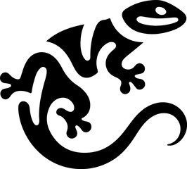  vector sketch illustration silhouette design icon logo symbol animal lizard as mascot resistance to environmental conditions