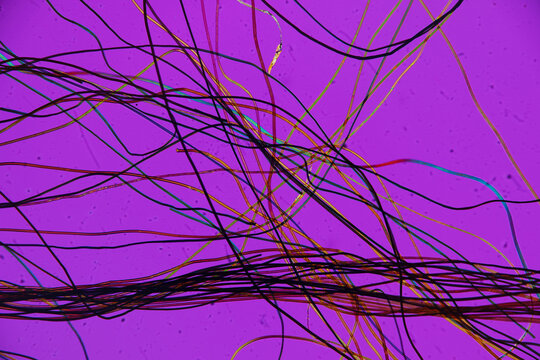 Acetate wool fabric detail micrograph