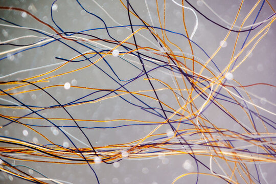 Acetate wool fabric detail micrograph