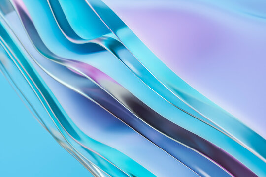 Wavy Gradient Layers in Flowing 3D Background