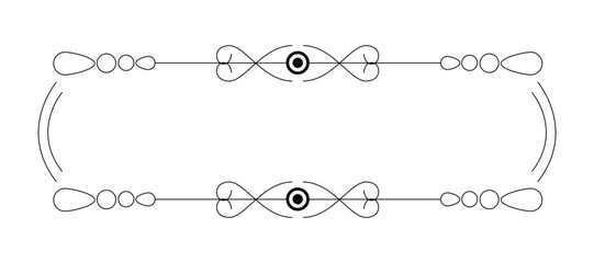 Blank template for text, isolated text box, vector ornaments - illustration © Kristina Zhuravleva