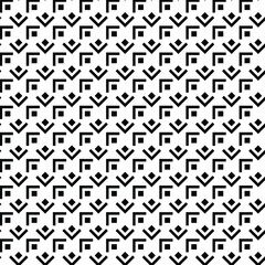 Abstract geometric seamless pattern. Vector black and white geometry background. Simple ornament