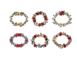 floral frame collection
