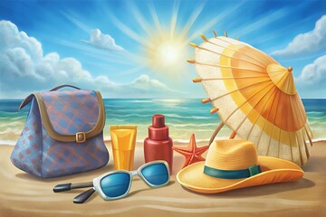 Beach Day Essentials Sun Protection & Relaxation Kit