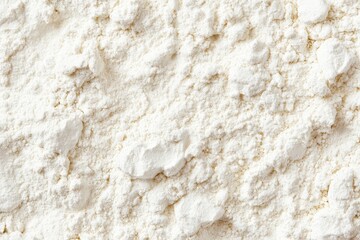 Close-up of a mound of white flour