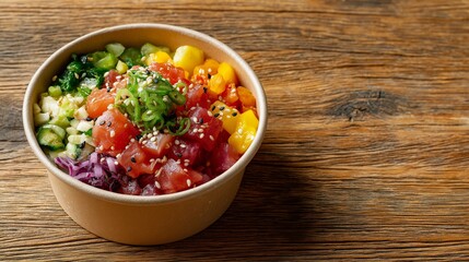 Poke Bowl With Salmon And Tuna