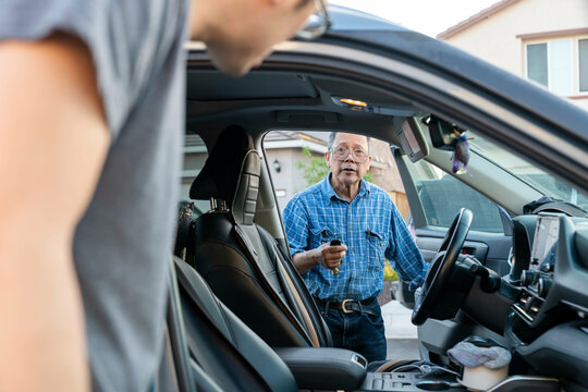 getting ready for car travel