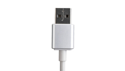 Connecting technology usb cable product modern viewpoint isolated on transparent background.