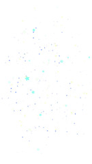 背景透過・縦長 可愛らしい星やキラキラが散りばめられたイラスト素材