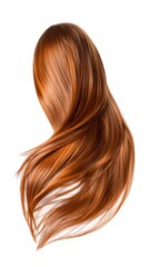 Naklejka premium beautiful long silky hairs isolated on white background