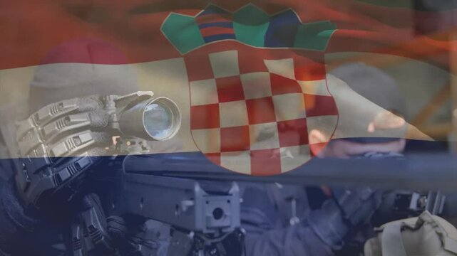 Shooter aligning scope on bench as assistant loading round and steadying bipod for precise shot