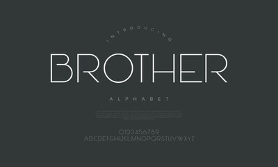 Sleek thin-line alphabet with a refined futuristic touch, perfect for fashion, editorial, and minimalist branding
