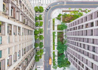 Urban Green Street Design with Integrated Landscape Architecture