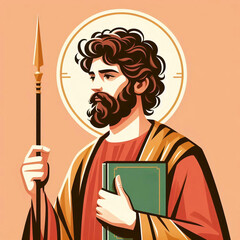 Ilustração de São Tomé Apóstolo