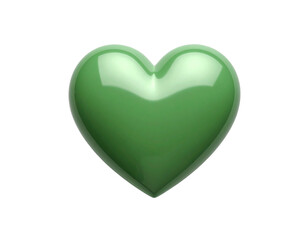 Green Heart Emoji &ndash; Eco-Friendly Love Reaction &ndash; Transparent Background PNG Clipart