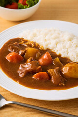 日本の家庭的なカレーライス　Japanese homemade curry rice