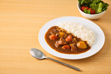 日本の家庭的なカレーライス　Japanese homemade curry rice