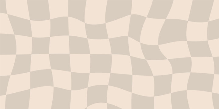 Abstract beige checkered background. Template design for banner, poster, cover, web, social media.