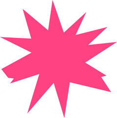 Outline Star Shape With Negative Center