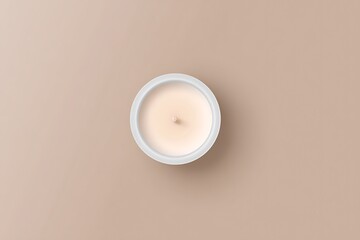 Round candle, pale color