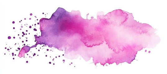 Obraz premium Abstract watercolor stain, shades of pink and purple