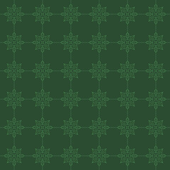 seamless floral and cross gold green color. simple  Vector art of floral elements and cross patterns 