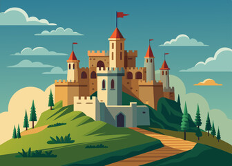 castle illustration
