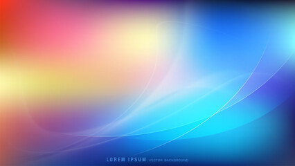 Vibrant flowing gradient abstract background with smooth curves, lines, and glowing effect