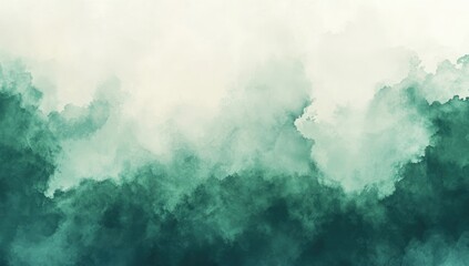 Abstract landscape, soft clouds