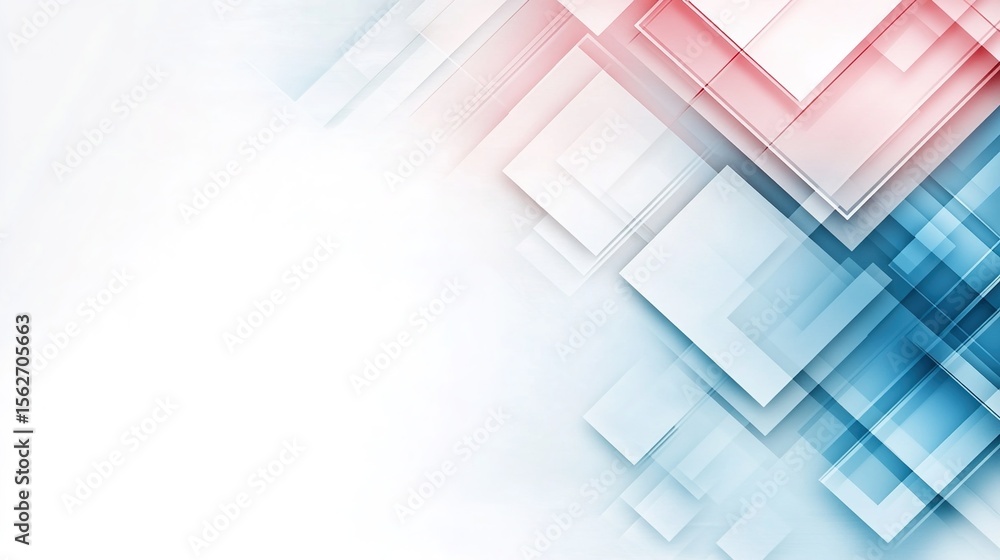 Poster abstract background with colorful layers in red and blue tones