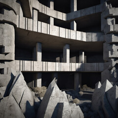 Brutalist Macro Crystal Cave Stop-Motion Animation