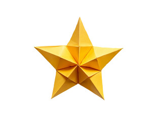 Golden Origami Star