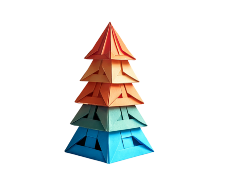Colorful Origami Tree