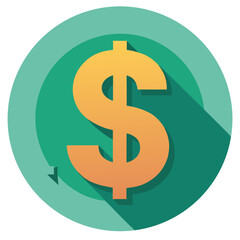 Dollar Sign Icon in Green Circle