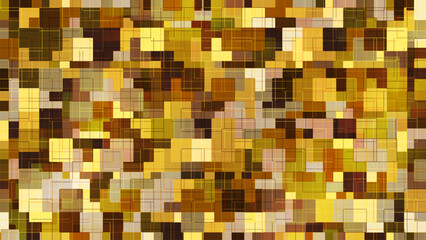 Bright abstract background featuring squares and rounded rectangles arranged in a grid