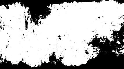 Obraz premium Grunge Ink Border Texture with Distressed Edges for Posters and Background Overlays