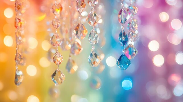 Rainbow Crystal Dazzler: Sparkling Prisms and Shimmering Lights