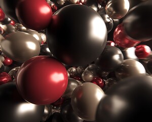 Abstract spheres in various colors (1)