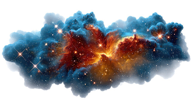 Celestial Tapestry: An ethereal cloud of cosmic dust and radiant stars, with vibrant colors and dynamic patterns that evoke the mystery and wonder of the universe.