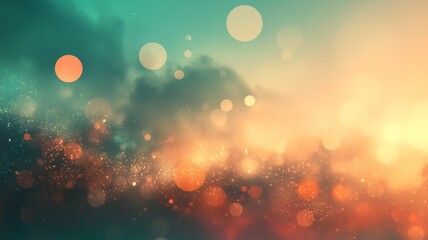抽象的でノスタルジックな光のぼけ