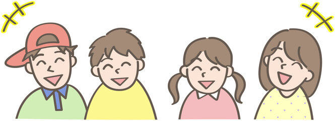 談笑する子どもたち