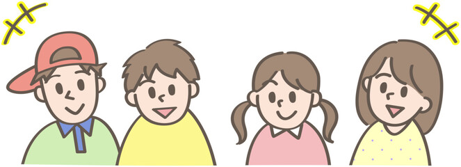 談笑する子どもたち