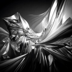 Abstract metallic folds (8)